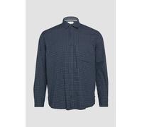 Regular Fit: Kariertes Hemd aus Baumwollstretch mit Brusttasche XXL blau 2162209.59N1.XXL