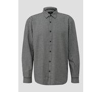 Regular Fit: Karohemd aus Baumwollflanell M schwarz|weiß 2171885.99N0.M