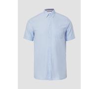 Regular Fit: Kurzärmeliges Twillhemd mit Button-Down-Kragen 2XT blau 2167077.5302.2XT