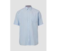 Regular Fit: Kurzärmeliges Twillhemd mit Button-Down-Kragen 4XL blau 2167043.5302.4XL