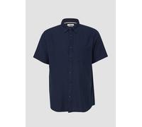 Regular Fit: Kurzarm-Hemd aus Lyocellmix mit Button-Down-Kragen M blau 2163033.5852.M