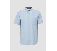 Regular Fit: Kurzarm-Hemd aus Lyocellmix mit Button-Down-Kragen S blau 2163033.5302.S