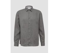 Regular Fit: Langarmhemd aus Leinen XL grau 2164316.9467.XL