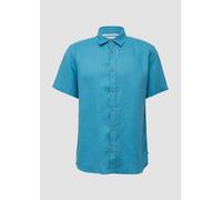 s.Oliver Regular Fit: Leichtes Kurzarmhemd aus 100% Leinen pastelltürkis 3XL