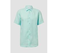 s.Oliver Red Label - Regular Fit: Leichtes Kurzarmhemd aus 100% Leinen blau - Gr. - XXL