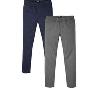 Regular Fit Schlupfhose, Straight (2er Pack) 50