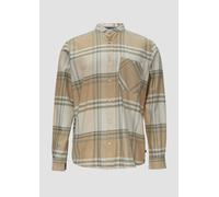 Regular Fit: Softes Karohemd mit Stehkragen M braun|mehrfarbig 2152431.84N3.M