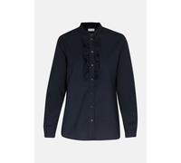 Regular fit Stehkragenbluse Uni Blau 36 (60.128232-0019-36)