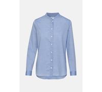 Regular fit Stehkragenbluse Uni Blau 36 (60.129072-0011-36)