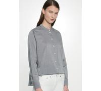 Regular fit Stehkragenbluse Uni Grau 44 (60.129072-0038-44)