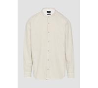 Regular Fit: Stehkragenhemd aus gestreiftem Oxford XL beige|weiß 2166162.81G0.XL