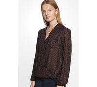 Regular fit Wickelbluse Druck Blau 34 (60.529812-0019-34)