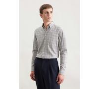 Seidensticker Flanellhemd Herren Regular Fit Baumwolle nougat, 39