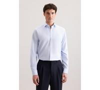 Seidensticker Regular Fit Flanellhemd hellblau, Einfarbig