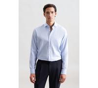 Seidensticker Regular Fit Flanellhemd hellblau, Melange