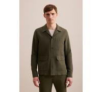 Hemdjacke SEIDENSTICKER "Seidensticker", Herren, Gr. XL, grün, 100% Leinen/Flachs, unifarben, Jacken (77873652-XL) grün