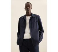 Seidensticker Overshirt Herren Regular Fit Baumwolle blau, XL