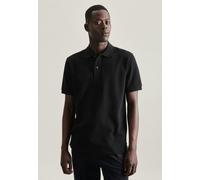 Seidensticker Polo-Shirts Herren Regular Fit Kurzarm Schwarz, M