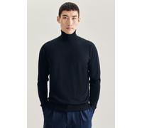 Strickpullover SEIDENSTICKER "Schwarze Rose", Herren, Gr. 3XL, blau (navy), 100% Wolle, unifarben, regular fit, Rundhals, Pullover, 1/1 Rundhals Uni (24096936-XXXL) navy