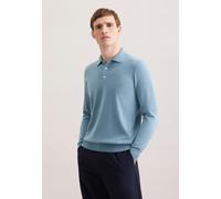 Strickpullover SEIDENSTICKER "Schwarze Rose", Herren, Gr. 3XL, mint, 100% Wolle, unifarben, regular fit, Pullover Strickpullover, 1/1 Kragen Uni (31213566-XXXL) mint