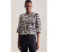 Regular Shirtbluse Druck Blau 40 (60.134782-0019-40)