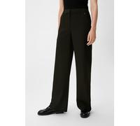 Regular: Stoffhose aus Twill schwarz 40