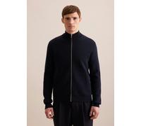 Regular Strick-Jacke Uni Blau L (01.154200-0019-L)
