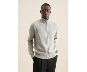 Regular Strick-Jacke Uni Grau XL (01.154200-0033-XL)