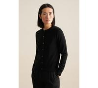Regular Strick-Jacke Uni Schwarz XL (60.536083-0039-XL)