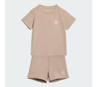REGULAR WAFFLE SHORT und T-SHIRT-SET Stone Khaki 74