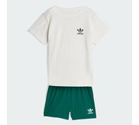 REGULAR WIDE RIB SET MIT SHORTS UND T-SHIRT Collegiate Green 104