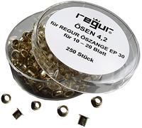Regur® Öse, für 10-20 Blatt, 4 x 4,2 mm, Messing (250 Stück), Sie erhalten 1 Packung á 250 Stück