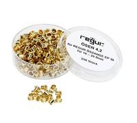 REGUR® Ösen Durchmesser: 4mm Länge: 4,2mm Messing 250 St./Pack.