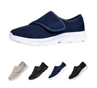 Reha-Halbschuhe Herren Weite G-H Walkingschuhe Komfortableschuhe Atmungsaktive Fitnesschuhe Slip On Sneakers OrthopäDische Schuhe rutschfeste Sportschuhe Diabetiker Shoes FüR MäNner