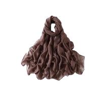 REHJJDFD Baumwoll-Leinen-Schal für Damen, Mädchen, Studenten, Herbst, klassisch, einfarbig, Retro-Schal, weiche Viskose, weibliche Wickelschals, Dusty Mauve, One size