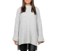 Reichstadt Damen Oversized Strickpullover 25RSW067 Light Grey One Size