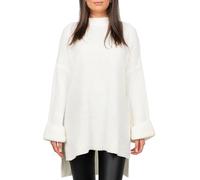 Reichstadt Damen Oversized Strickpullover 25RSW067 White One Size