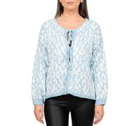 Reichstadt Damen Strickjacke 25RSW069 mit Schleifen Baby Blue One Size