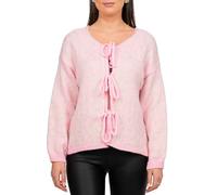 Reichstadt Damen Strickjacke 25RSW069 mit Schleifen Baby Rosa One Size