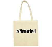 Reifen-Markt Tasche #Neuwied Größe 38x42 Farbe Natur Druck Schwarz