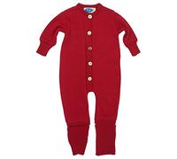 Reiff Baby Overall/Schlafanzug Frottee, 70% Merino-Schurwolle kbT. / 30% Seide (74/80, Burgund)