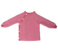 Reiff Baby-Schlüttli aus Bio-Merinowolle - kuschelige Strickjacke mit Knöpfen - Größe 50/56 - Farbe Candy/Ringel