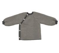 Reiff Baby-Schlüttli aus Bio-Merinowolle - kuschelige Strickjacke mit Knöpfen - Größe 62-68 - Farbe Fels-Natur