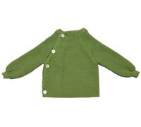 Reiff Baby-Schlüttli aus Bio-Merinowolle - kuschelige Strickjacke mit Knöpfen - Größe 74-80 - Farbe Apfel