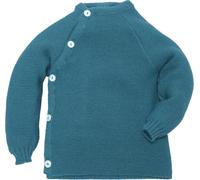 Reiff - Kid's Schlüttli Uni - Merinopullover, Gr. 74-80, türkis/blau (Karibik)