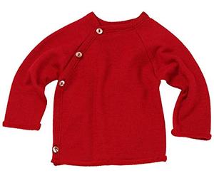 Reiff Jungen Kid's Japu Frottee Merinopullover Rot 98/104