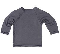 Reiff Schlüttli Wickelpullover Jacke Uni Wolle/Seide (grau, 50/56)