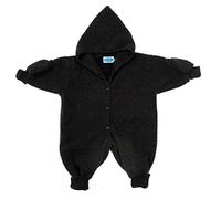 Reiff Strick Fleeceoverall Wagenanzug Schurwolle Bio Öko kbT *NEU*, Gr. 62/68, anthrazit