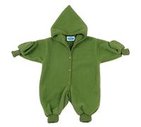 Reiff Strick Fleeceoverall Wagenanzug Schurwolle Bio Öko kbT *NEU*, Gr. 74/80, grün