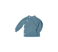 Reiff Strickwaren Baby Jacke Schlüttli Bio-Merinowolle aqua Gr.50/56